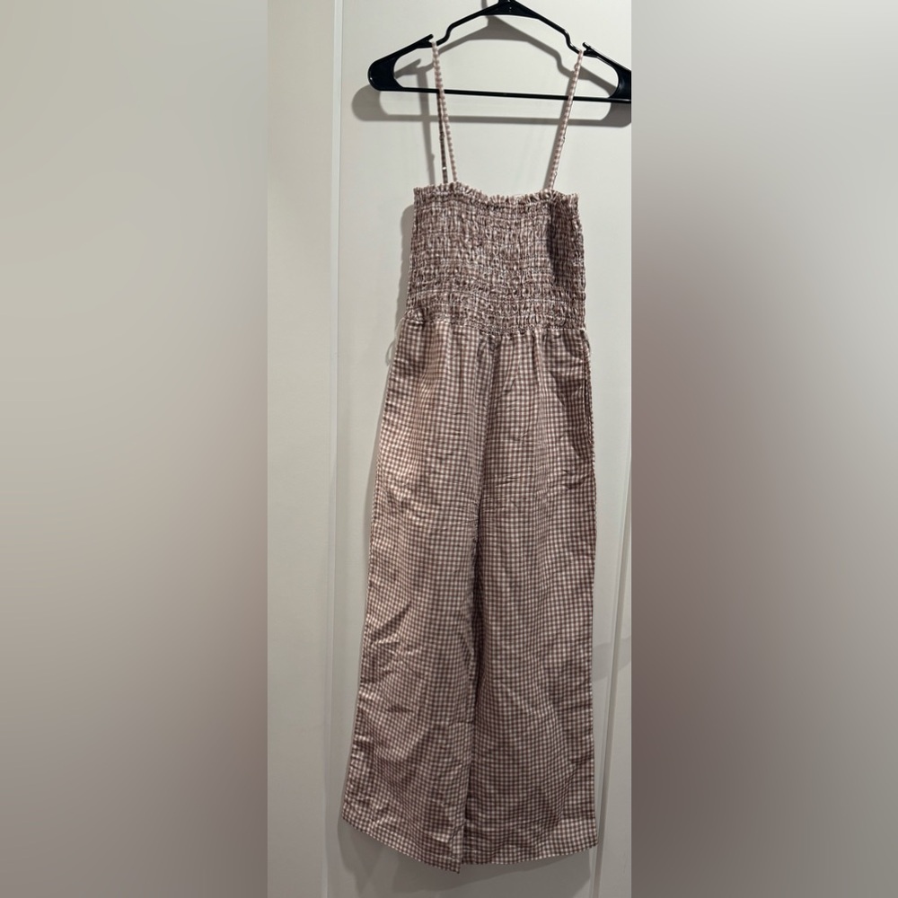 House Of Harlow 1960 Plaid Wide Leg Jumpsuit‎ Size XS